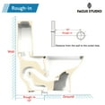 thumbnail image 4 of Symmetry 10 in. Rough In Size 1-Piece 1.28 GPF Single Flush Elongated Toilet in White, Soft Closed Seat Included, 4 of 7