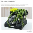 thumbnail image 3 of CIMAXIC 1Pc Retro Black Resin Indoor and Outdoor Decorative Telephone Flower Pot, 3 of 6