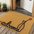 thumbnail image 2 of Findosom 24"x36" Door Mat Front Doormat Dirt Trapping Welcome Mat, Indoor Outdoor Washable Entrance Mat Stain Resistant Natural Low Profile Entry Rug for Porch Patio Kitchen Backdoor Home Decor, 2 of 9