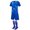 Blue, variant on SBYOJLPB Football Training Suit for Kids Boys Girls Round-Neck Short Sleeve Top and Shorts with A Pair of Socks Summer Set