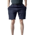 thumbnail image 3 of HOOMEUMY Men's Outdoor Quick Dry Lightweight Hiking Shorts with Pockets Belt Water-Resistant Cargo Shorts for Travel Camping Fishing Golf Blue XL, 3 of 8