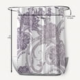 thumbnail image 5 of Simply Daisy 70" W x 73" L Flower Flourish Polyester Shower Curtain, Purple [1 Ct], 5 of 5