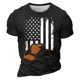 thumbnail image 1 of Camisetas de Manga Larga para Hombres Imprimir Casual Cuello Redondo Camiseta de Manga Corta, Camisetas de Manga Larga para Hombres Algodón, 1 of 4