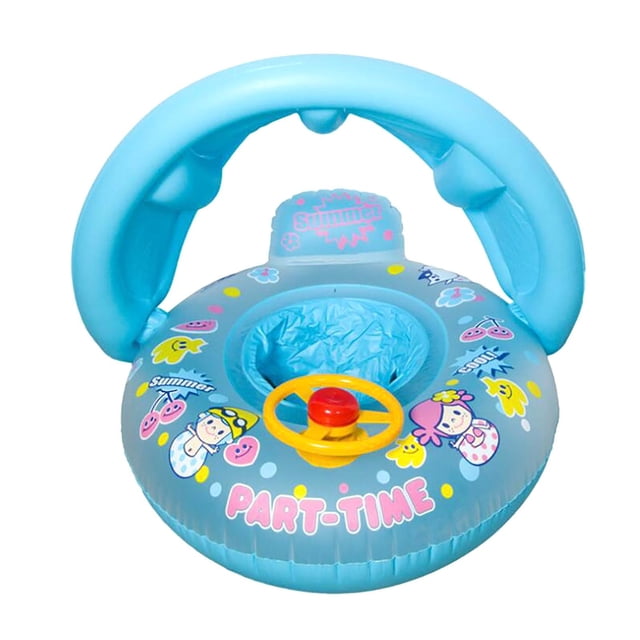 Sombrilla inflable con forma de anillo de natación para niños HUOGUO Steer