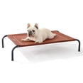 thumbnail image 1 of Cama para perros, tamaño medio elevado, refrigeración exterior, terracota, 1 of 8