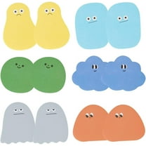 BZUEPRS 6 Pack 360 Sheets Cute Novelty Sticky Notes, Sticky Notes Self-Stick Notes Memo Pads, Kawaii Stationary Supplies Note for Office Meeting