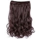thumbnail image 1 of Extensión de cabello sintético ondulado rizado de 23,6 pulgadas con 6 clips para mujer Color marrón oscuro, 1 of 1