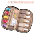 thumbnail image 3 of Estuche de esmalte de uñas LUXJA con capacidad para 10 botellas de 15 ml con bolsillos con cierre, 3 of 7