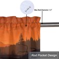 thumbnail image 5 of Deer Curtain Valances Silhouette of Animal Pine Forest Birds Sunset Window Valance for Bedroom Bathroom Living Room Dining Room Valances Set 54 by 18 in, 1 Panel, 5 of 6