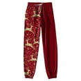 thumbnail image 5 of enyan Womens Yoga Sweatpants Wide Leg High Waisted Lounges Pants Comfy Workout Loose Pants with Pockets Christmas Sweat Pants Gold,XXL, 5 of 6