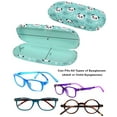 thumbnail image 7 of [4 PACK / 3 PACK], JAVOedge Printed Pattern Durable Hard Clamshell Eyeglass Case with Bonus Microfiber Cloth, 7 of 7