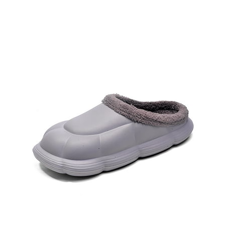 

Rotosw Womens Mens Waterproof House Slippers Non-slip House Shoes Closed Toe Slip on Home Slipper for Winter Indoor/Outdoor