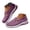 Purple, variant on Modisza Women's Mesh Flat Shoes Orthopedic Breathable Casual Walking Slip on Shoe Ladies Summer Lightweight Arch Support Sneakers Beige 6