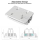 thumbnail image 2 of Soporte para portátil BULL-TECH vertical de 2 ranuras de aluminio plateado, 2 of 6