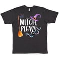 thumbnail image 3 of Inktastic Halloween Witch, Please Broom, Purple Hat, Spider and Snake T-Shirt, 3 of 5