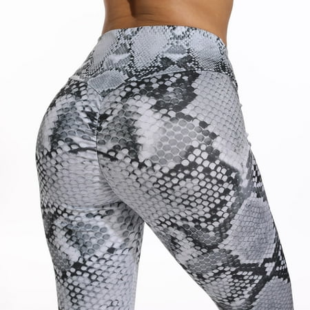 Sexy Tight Pants FITTOO Women Sexy Animal Print Lifting Leggings High Waisted Elastic Tummy Control Yoga Tight Pants ()