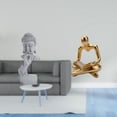 thumbnail image 2 of Escultura de pensador de meditación Gautama Shakyamuni para interior y exterior, jardín, patio, inauguración de la casa, decoración de sala de estar,, 2 of 8