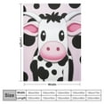 thumbnail image 4 of JEUXUS Cute Cow Blanket Super Soft Flannel Throw Blankets Kids Adults for Bedding Bedroom Living Rooms Sofa Full Season Gifts, 4 of 6