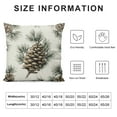 thumbnail image 5 of BCIIG Pine Cone Christmas Throw Cushion Cover Twig Decorative Pillow Case Pine Cone Winter Pillow Case Soft Holiday Cushion Cover Suitable for beds, sofas, sofas, living rooms 12x12in, 5 of 5