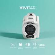 Vivitar PopCam Digital Camcorder, 48MP, Full HD 1080p Video Camera with 3 Flip Screen, 16x Digital Zoom, Built-in Microphone, Compact Vlogging Camera for Beginners, Travel, Family Recording