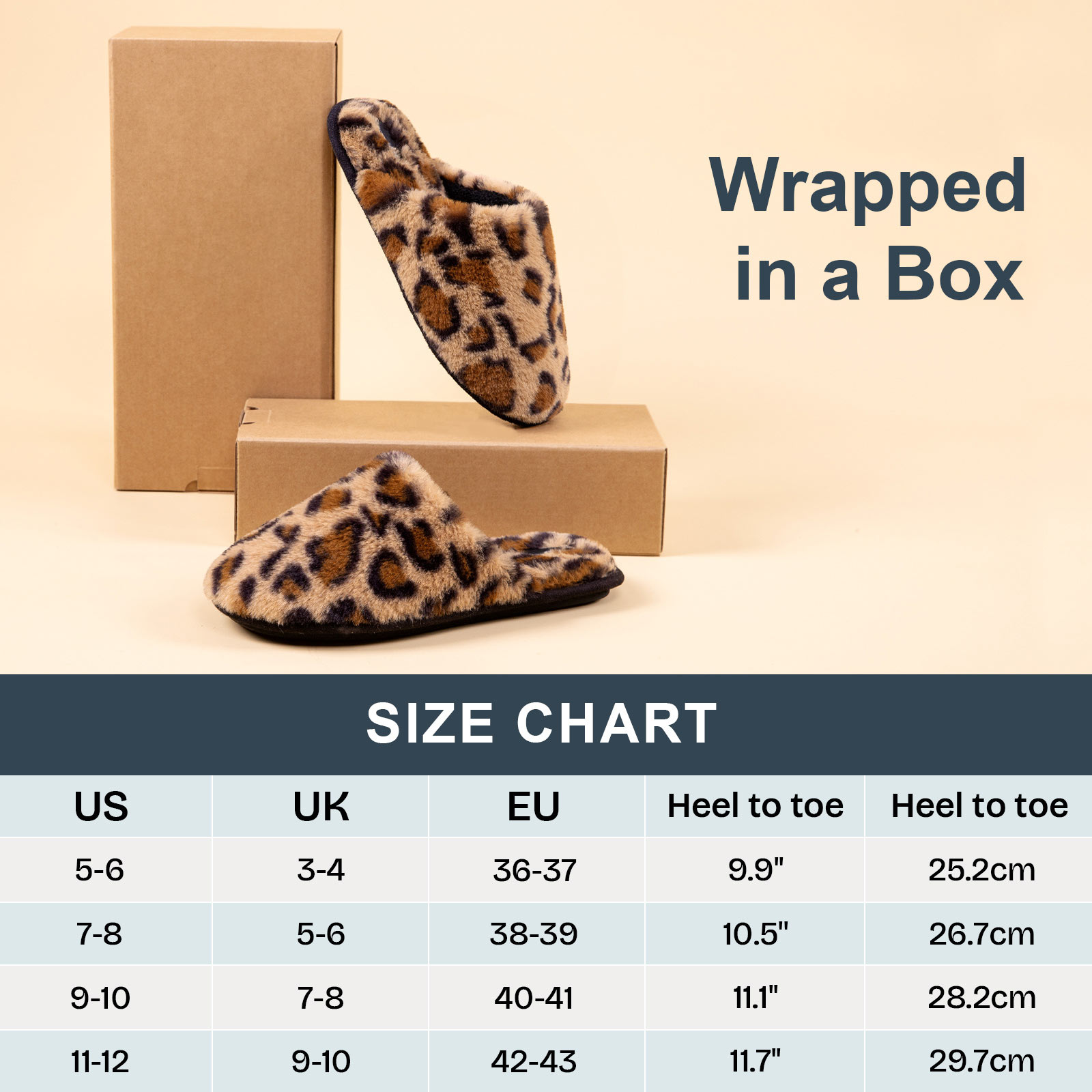 DualTop Women's Memory Foam Slip-On Slippers, Leopard photo 7
