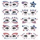 thumbnail image 1 of Pegatinas faciales con temática del Día de la Independencia, pegatinas de fiesta pintadas de EE. UU., 10 unidades, 1 of 6