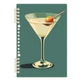 thumbnail image 7 of FORMRS 1-Subject Spiral Notebook 8" x 5" College Ruled 60 Refillable Sheet A5 Hard Cover, 2 Pack, Beige Martini, 7 of 7