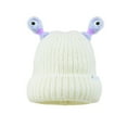 thumbnail image 2 of Kids Light-up Beanie Caps Soft Winter Warm Snail Antenna Knit Hats Kids Skull Caps, 2 of 3