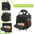 thumbnail image 4 of Bolsa de transporte para pelotas de petanca DSLEAF con capacidad para 8 bolas con bolsillos y correa, 4 of 7