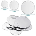 thumbnail image 3 of 100 Pieces Mini Size Round Mirror Small Round Mirror Adhesive Mirror Round Craft Mirror Tiles for C, 3 of 5