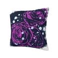 thumbnail image 2 of YFYANG Square Decorative Throw Pillow Case (Without Pillow Insert), Purple Rose Graffiti Bedroom Sofa Car Cushion Cover, 26"x26", 2 of 9