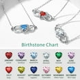 thumbnail image 3 of ChicSilver Infinity Love Heart Symbol Charm Anklet for Women 925 Sterling Silver Adjustable Birthday Gift for Mom Women Wife Her Created Alexandrite June Birthstone Jewelry, 3 of 8