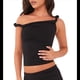 thumbnail image 3 of Camiseta Sin Mangas con Hombros Descubiertos para Mujer, Corte Ajustado, Elástica, Estilo Y2K, Informal Negro S, 3 of 10
