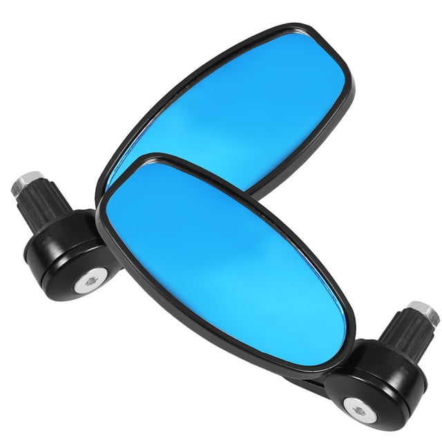 LEEYNEER 1 Pair Universal Aluminum Motorcycle Side Mirrors Handlebar Rear View Mirrors Motorbike Side Rearview Mirrors Replacement for Scooter