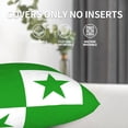 thumbnail image 6 of Flag Of Esperanto Couch Square Decorative Throw Pillow Covers Set of 2 for Sofa Bed Cushion Covers Home Decor 16"x16", 6 of 7