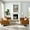 Silver and Tan, variant on Modway Loft 3-Piece Vegan Leather Upholstered Sofa Set in Silver/Gray