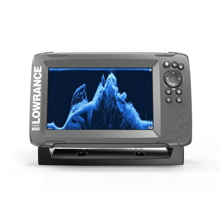 Lowrance Transducer Mounting - Lowrance 000-14020-001 Hook2-7X Fishfinder w/ Transom Mount SplitShot Transducer