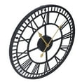 thumbnail image 4 of Large Decorative Wall Clock, Wall Clock Iron Material Electrostatic Spray Paint Unique Appearance Design Silent Movement  For Living Room For Bar For Cafe, 4 of 8