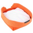 thumbnail image 2 of Cama para mascotas, cama portátil para cuatro gatos de Colth naranja, suministros para gatos, acabado de lujo, 2 of 8