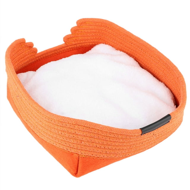 Cat Nest,Portable Orange Colth Four Cat Supplies Cat Bed Unmatched Quality