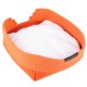 thumbnail image 1 of Cama cuadrada para dormir para gatos, cama portátil para cuatro mascotas de Colth naranja, suministros para gatos, rendimiento finamente ajustado, 1 of 9