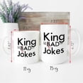 thumbnail image 4 of Personalized King Of (dad) Bad Jokes Mug Fatherhood Mug Gift For Him Funny Gift For Dad Birthday Gift For Dad Father's Day Gift Gift For Dad, Father’s Day Mug, Gifts For Dad, Unique Father's Day Gifts, 4 of 4