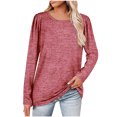 thumbnail image 1 of DPTALR T-shirt Blouse Décontracté à Manches Longues Col Rond pour Femmes, 1 of 4