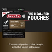 Bondo Wood Filler, Ready Mix Pouches, 2 oz., 2 Pack