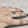 thumbnail image 4 of Natural Labradorite Ring, Rough Labra Gemstone Ring, Adjustable, Crescent Moon, 925 Sterling Silver, Womens Ring, Christmas, Thanksgiving, Handmade, Statement Jewelry, Rough Gemstone Jewelry, 4 of 5