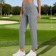 thumbnail image 2 of FRSASU Pantalon de Golf Extensible pour Femme, Pantalon Court de Randonnée, Bas Décontractés de Voyage avec Poches, Gris P(S), 2 of 9