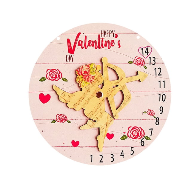 TIELUTT Valentine's Day Wooden Double Layer Countdown Hang Sign Pineapple Front Door Sign Welcome Sign for Front Porch Standing Wooden Fall Porch Sign Bohemian Home Decorations Living Room Decorations