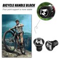 thumbnail image 5 of MUQZI 2 uds tapones de extremo de barra cubierta de tapones de manillar para bicicleta de carretera MTB (negro), 5 of 5