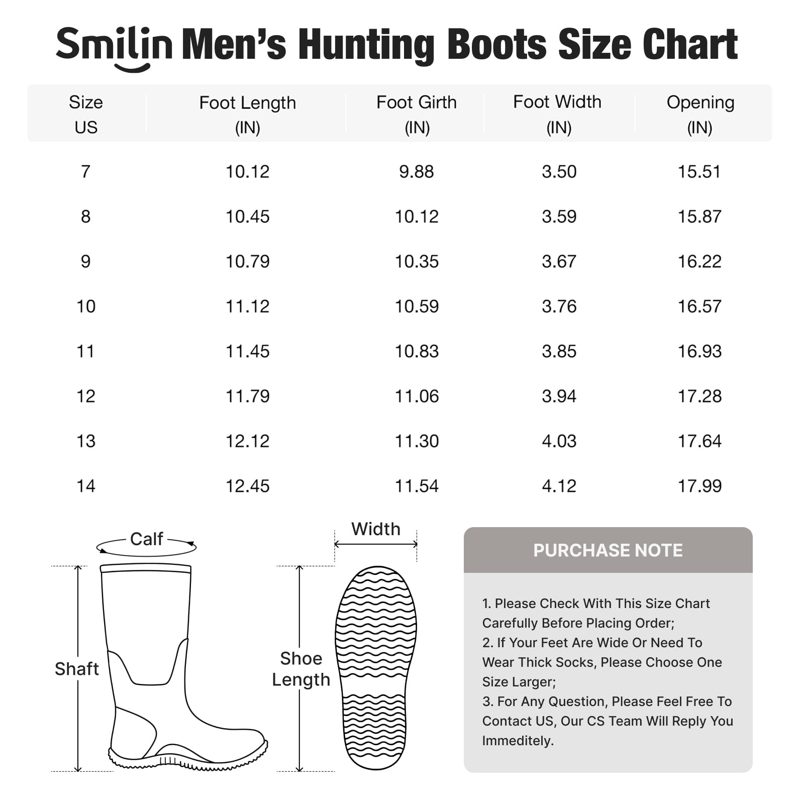 SMILIN Men's Rain Boots, Anti-Slip Ankle Height Outdoor Work Boots for Mud, Snow, Hunting, and All-Season Activities, Brown, US Size 12