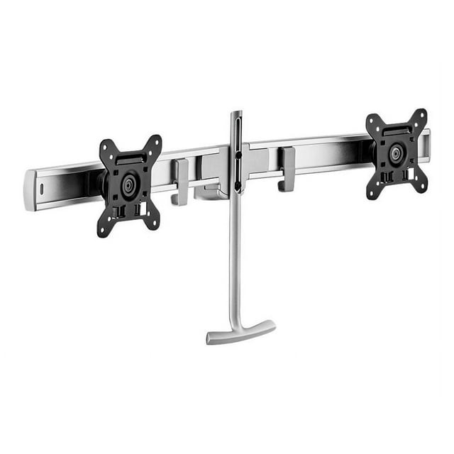 Atdec AWM-LR - Mounting component (crossbar for dual monitors) - aluminum - silver - screen size: up to 27" - arm mountable